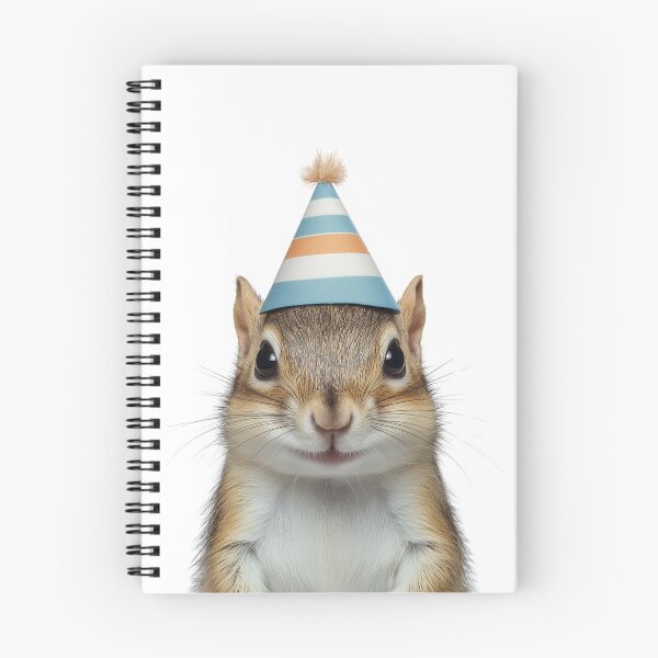 Item preview, Funny Chipmunk Wearing Birthday Party Hat designed and sold by LazyOwlStore.