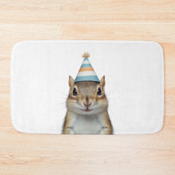 Item preview, Funny Chipmunk Wearing Birthday Party Hat designed and sold by LazyOwlStore.