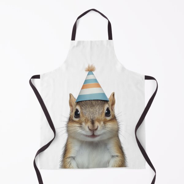 Item preview, Funny Chipmunk Wearing Birthday Party Hat designed and sold by LazyOwlStore.