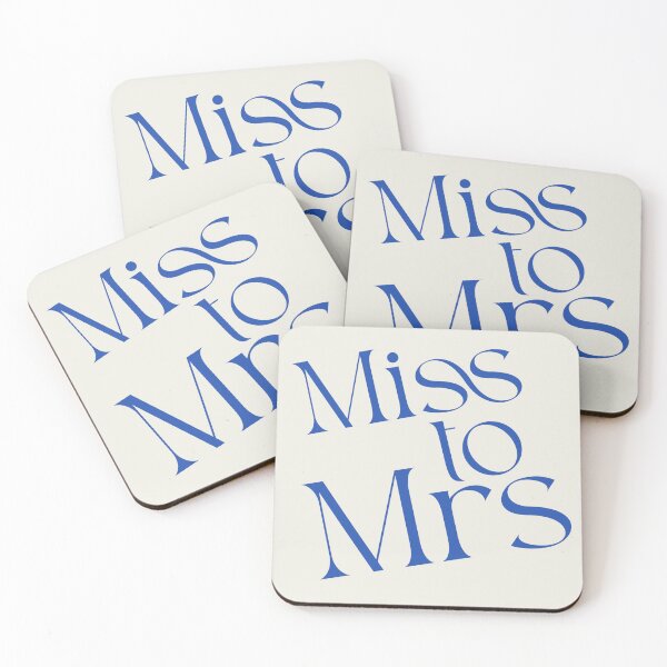 Item preview,  Miss to Mrs Blue Bride Bachelorette Theme  designed and sold by Stickers by @molllyclare.