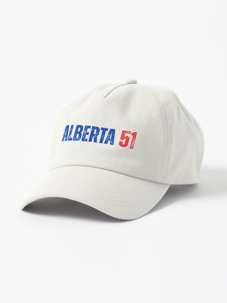 Thumbnail 1 of 7, Cap, Alberta 51 – The Bold Red & Blue Statement Tee designed and sold by jackieau.