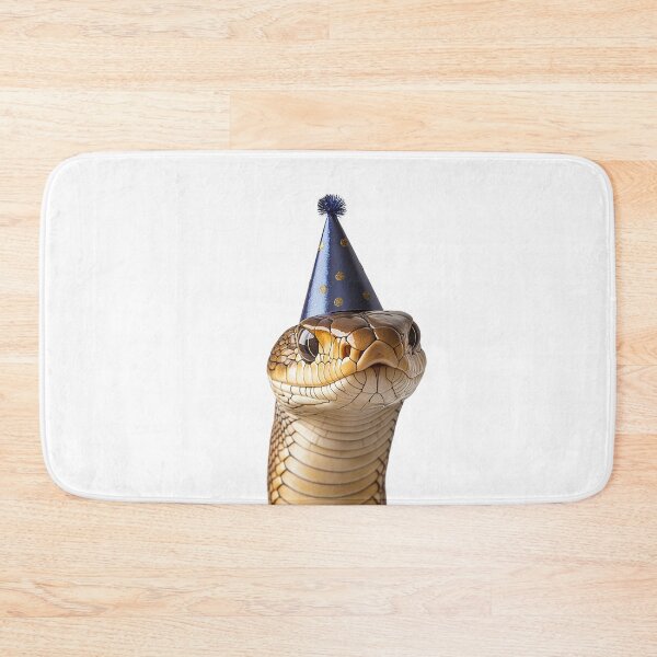 Item preview, Funny Snake Wearing Birthday Party Hat designed and sold by LazyOwlStore.