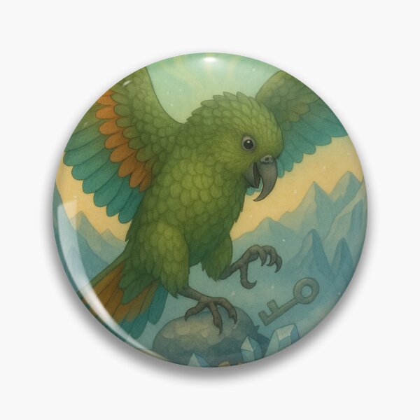 Item preview, Kea Parrot of the Aurora Peaks designed and sold by mia-miranda.