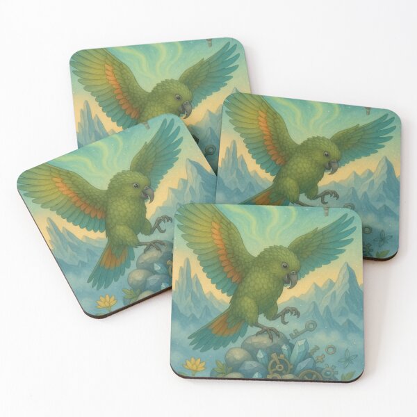 Item preview, Kea Parrot of the Aurora Peaks designed and sold by mia-miranda.
