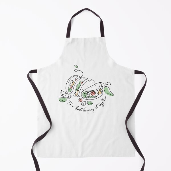 Item preview, Taco 'Bout Keeping It Together Line Drawing (Black) designed and sold by Oni Figments.