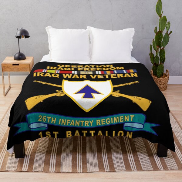 Item preview, Army - 26th Infantry Regiment - DUI w Br - Ribbon - TOP - 1st Bn w IRAQ SVC X 300 designed and sold by Military Insignia Products.