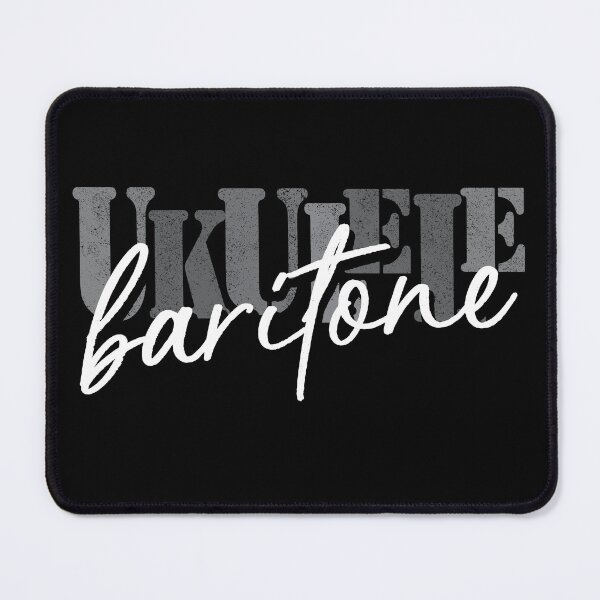 Item preview, Baritone Ukulele black and white designed and sold by UkeverseGifts.