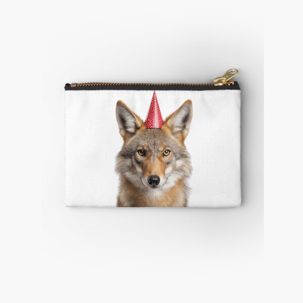 Item preview, Funny Coyote Wearing Birthday Party Hat designed and sold by LazyOwlStore.