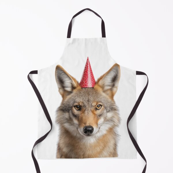 Item preview, Funny Coyote Wearing Birthday Party Hat designed and sold by LazyOwlStore.