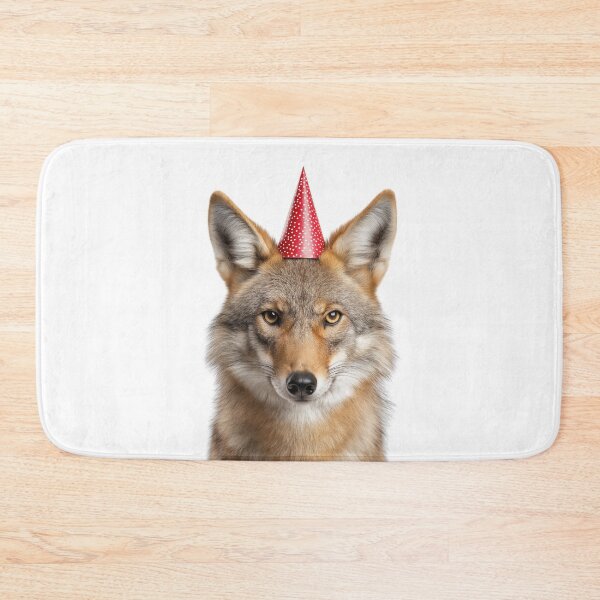 Item preview, Funny Coyote Wearing Birthday Party Hat designed and sold by LazyOwlStore.