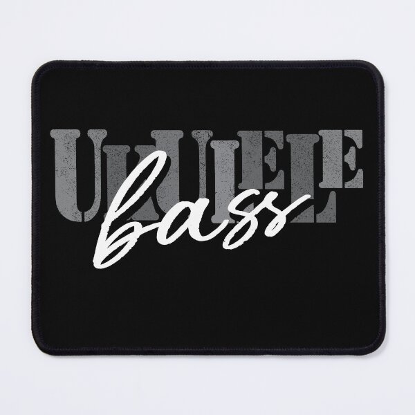 Item preview, Ukulele Bass black and white designed and sold by UkeverseGifts.