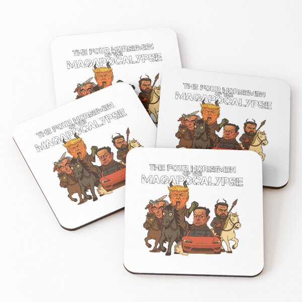 Item preview, The Four Horsemen Of The Magapocalypse (Satire based on The 4 Horsemen Of The Apocalypse) designed and sold by ImagineTNE.