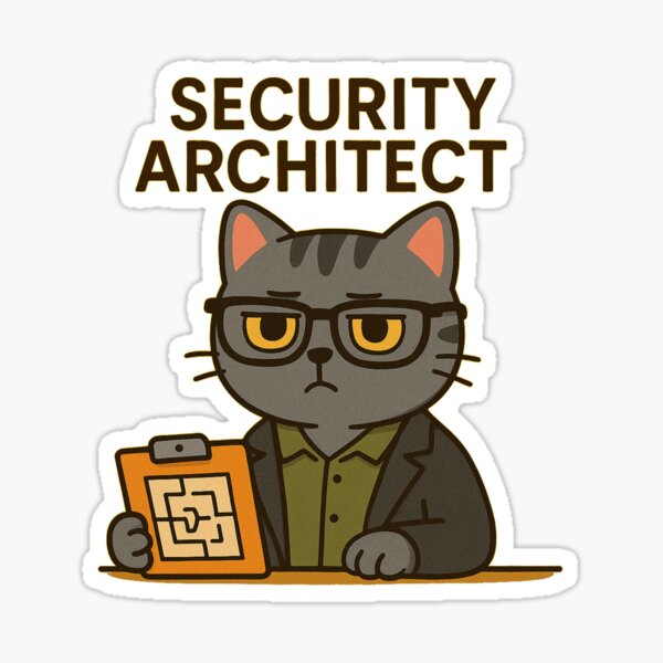 Item preview, Cyber Cat: Security Architect in Action designed and sold by Geek in Nerd.