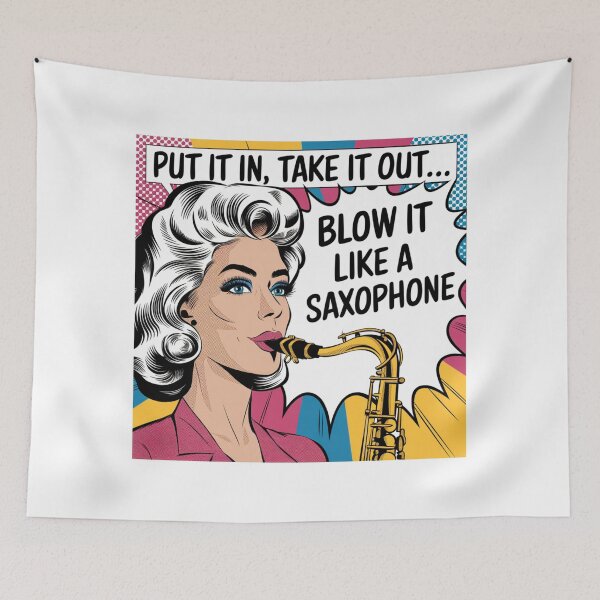 Item preview, Saxy and She Knows It, saxophone, music, funnyfits70, Humor, Funny, retro, vintages, funny quotes, animal humor, designed and sold by FunnyFits70.