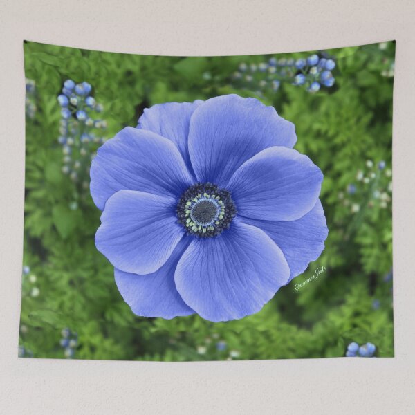 Item preview, Indigo Anemone ~ A Cool Beauty designed and sold by SummerJade.