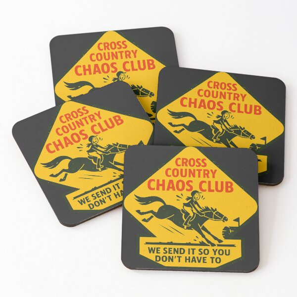 Item preview, Cross Country Chaos Club - Funny Eventing Sticker designed and sold by Taylor’sGrabBag.