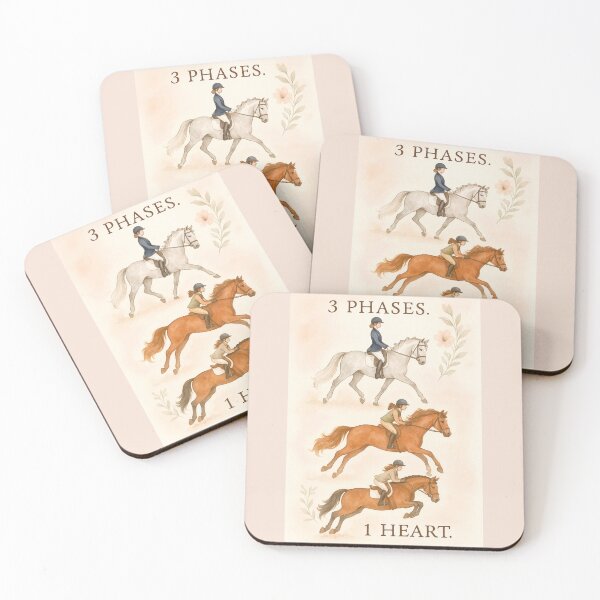Item preview, 3 Phases 1 Heart - Watercolor Equestrian Eventing Poster designed and sold by Taylor’sGrabBag.