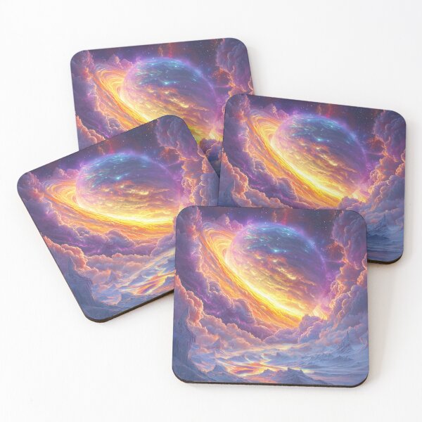 Item preview, Celestial Wonder: Pastel and Neon Cloudscape on a Distant Planet designed and sold by lematworks.