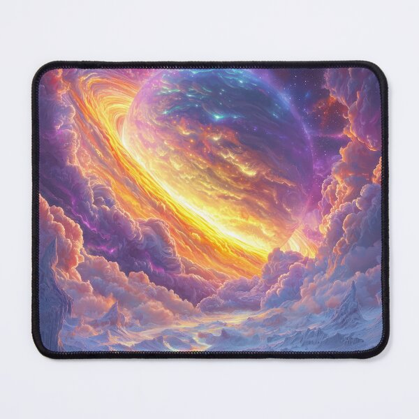 Item preview, Celestial Wonder: Pastel and Neon Cloudscape on a Distant Planet designed and sold by lematworks.