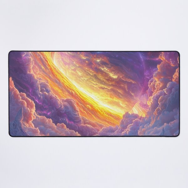 Item preview, Celestial Wonder: Pastel and Neon Cloudscape on a Distant Planet designed and sold by lematworks.