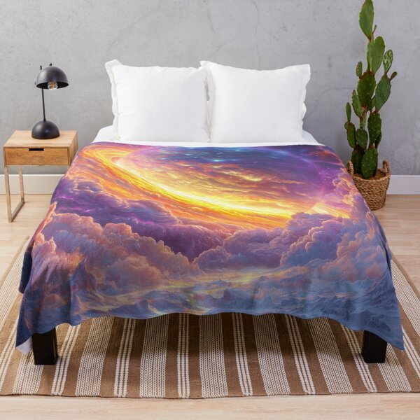 Item preview, Celestial Wonder: Pastel and Neon Cloudscape on a Distant Planet designed and sold by lematworks.