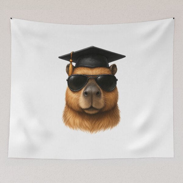 Item preview, Cool Capybara Graduate designed and sold by thebest-2studio.