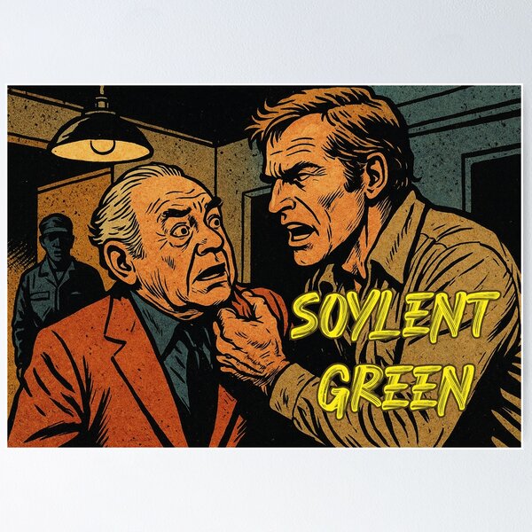 Artikel-Vorschau von Soylent Green, Film 70er, designt und verkauft von Mauswohn.