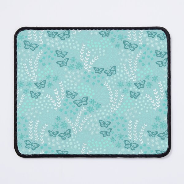 Item preview, Ditsy Butterfly Floral - turquoise designed and sold by jenuinedesigns.