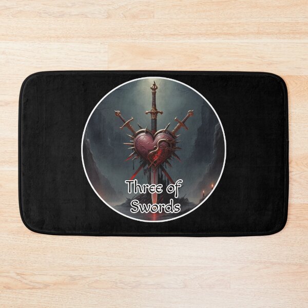 Item preview, Minor Arcana Tarot Cards Swords Suite - Heart Stabbed by Swords designed and sold by Pixel Waite.