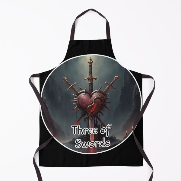 Item preview, Minor Arcana Tarot Cards Swords Suite - Heart Stabbed by Swords designed and sold by Pixel Waite.