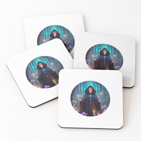 Item preview, Queer Witch in Moonlit Forest – Rainbow Magic & Mystic Vibes designed and sold by SentientGallery.