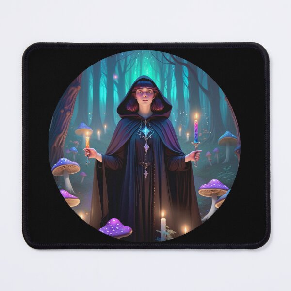 Item preview, Queer Witch in Moonlit Forest – Rainbow Magic & Mystic Vibes designed and sold by SentientGallery.