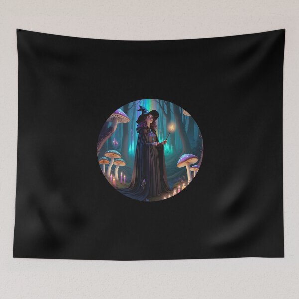Item preview, Queer Witch in Moonlit Forest – Rainbow Magic & Mystic Vibes 2 designed and sold by SentientGallery.