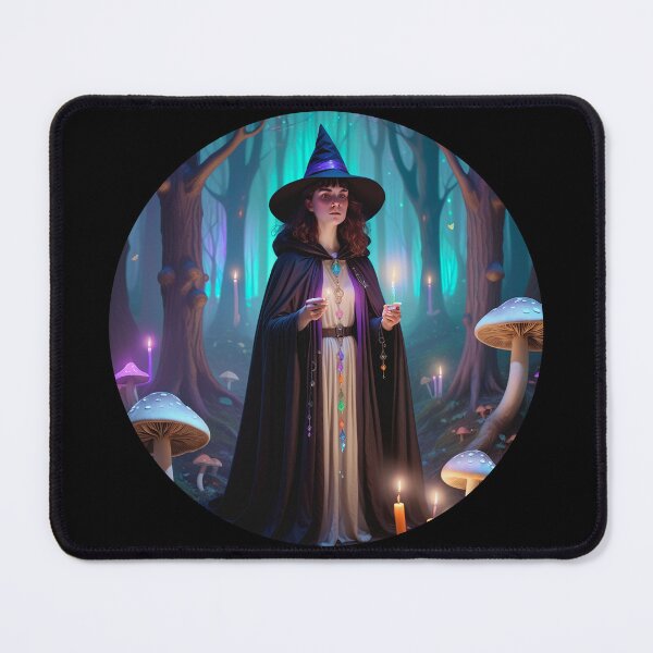 Item preview, Queer Witch in Moonlit Forest – Rainbow Magic & Mystic Vibes 4 designed and sold by SentientGallery.