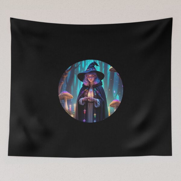 Item preview, Queer Witch in Moonlit Forest – Rainbow Magic & Mystic Vibes 5 designed and sold by SentientGallery.
