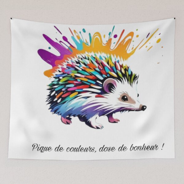 Item preview, Pop & Colors Hedgehog designed and sold by FrenchRomani.