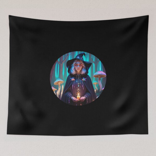 Item preview, Queer Witch in Moonlit Forest – Rainbow Magic & Mystic Vibes 6 designed and sold by SentientGallery.