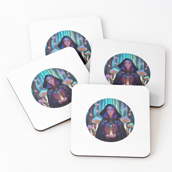 Item preview, Queer Witch in Moonlit Forest – Rainbow Magic & Mystic Vibes 9 designed and sold by SentientGallery.