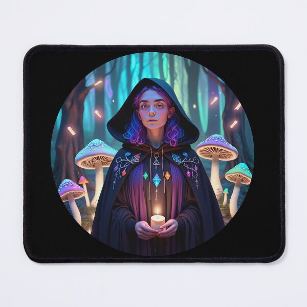 Item preview, Queer Witch in Moonlit Forest – Rainbow Magic & Mystic Vibes 9 designed and sold by SentientGallery.