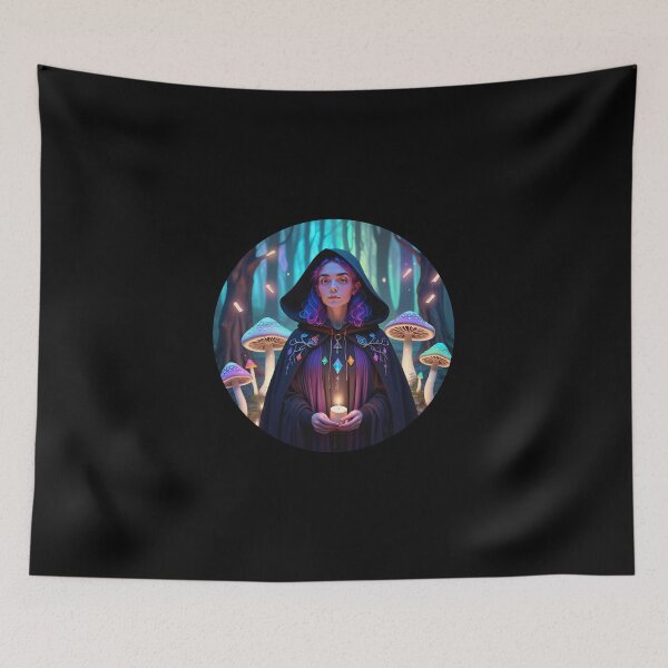 Item preview, Queer Witch in Moonlit Forest – Rainbow Magic & Mystic Vibes 9 designed and sold by SentientGallery.