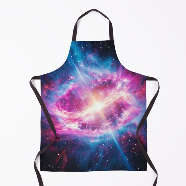 Item preview, Energetic Space Nebula: Radiant Pink Clouds and Blue Gas Streams designed and sold by lematworks.
