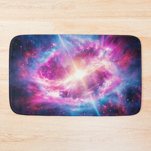 Item preview, Energetic Space Nebula: Radiant Pink Clouds and Blue Gas Streams designed and sold by lematworks.