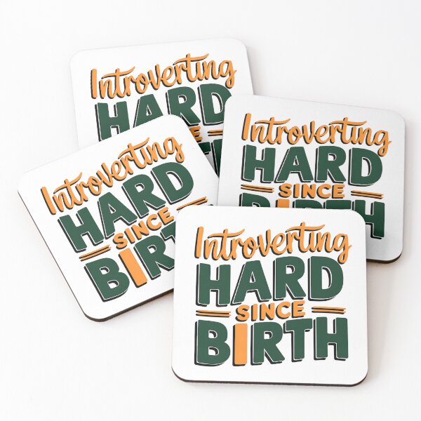 Item preview, Introverting Hard Since Birth - Funny Introvert Quote Design designed and sold by Evolved Ape.