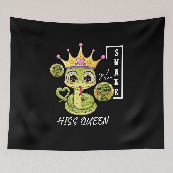Item preview, Snake Mom Hiss Queen | Funny Snake Lover T-Shirt Design designed and sold by Grxcreation.