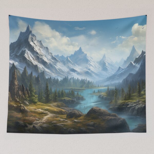 Item preview, Dragon Mountain at Dawn designed and sold by GrinGalore.