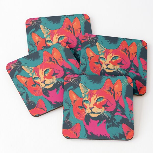 Item preview, Cat Colorfull Pattern designed and sold by Erlin Rudho.