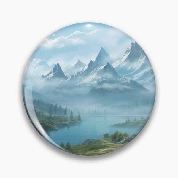 Item preview, Dragon Mountains with Fog designed and sold by GrinGalore.