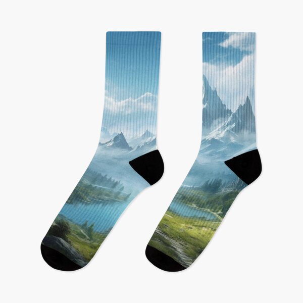 Item preview, Dragon Mountains with Fog designed and sold by GrinGalore.