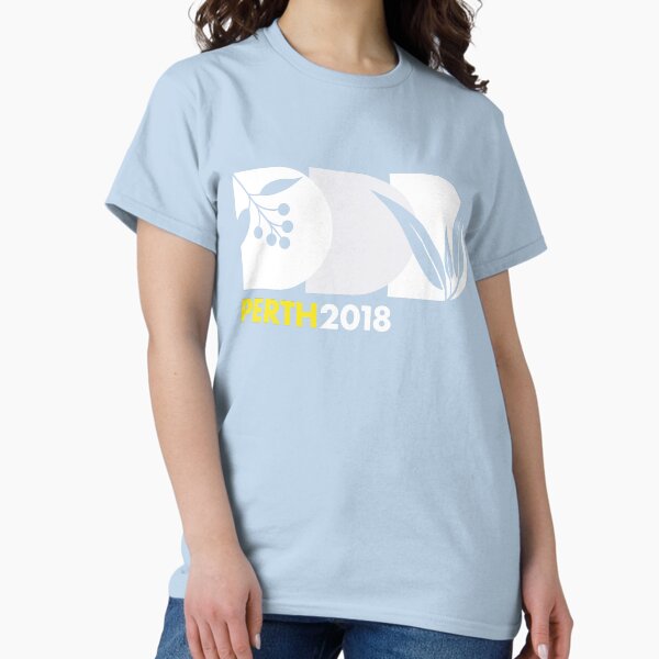 DDD Perth Natives Collection - White and Yellow Classic T-Shirt