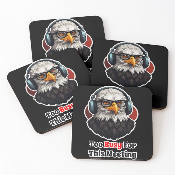 Item preview, Funny Corporate Animals - Eagle Upset by Useless Meetings designed and sold by Ridiculam Toga.